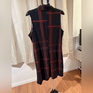 Fall/ Winter Black and Red Plaid Dress